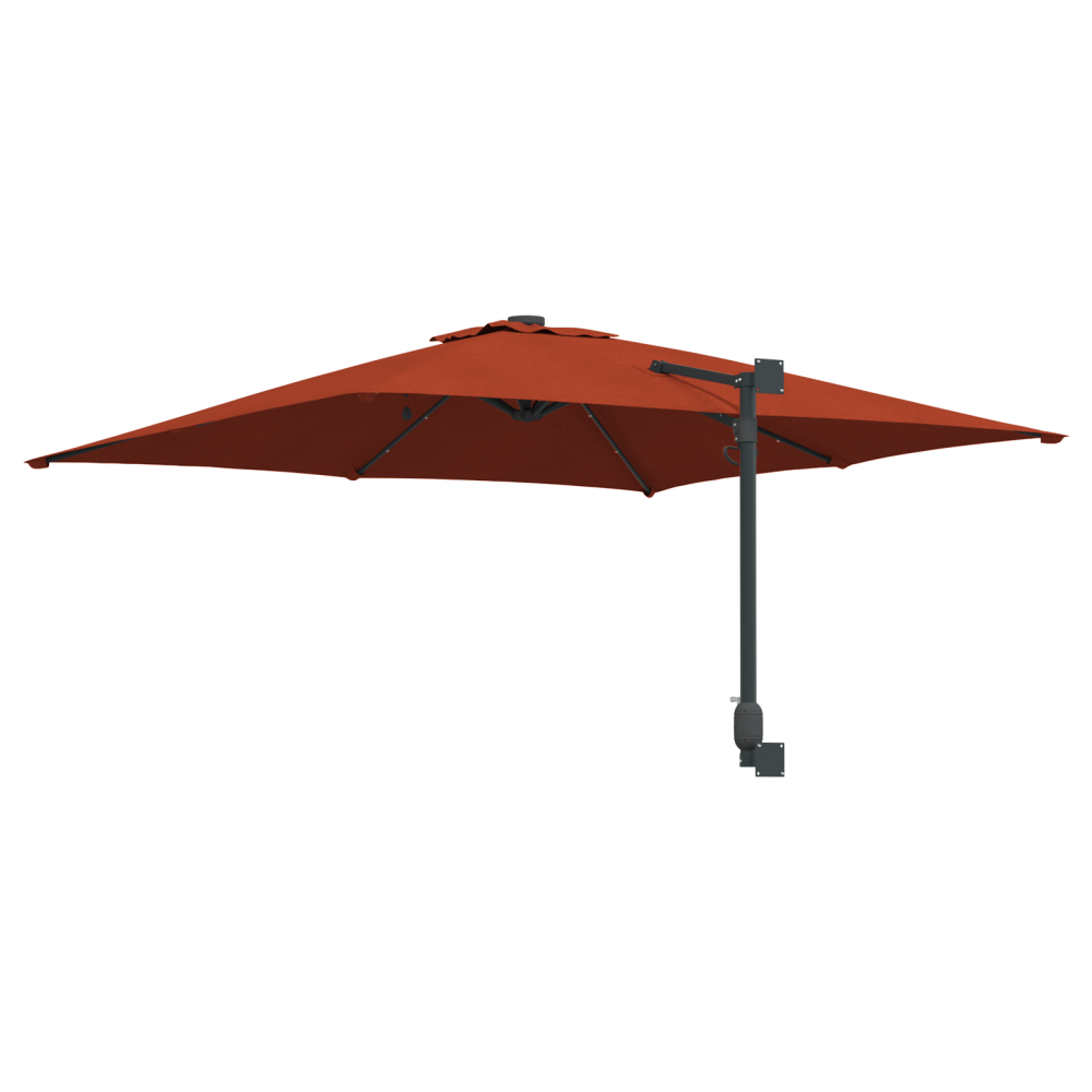 Produktbild för Trädgårdsparasol Terracotta 248,5 x 247,5 x 160 cm