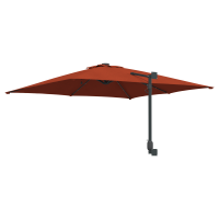 Produktbild för Trädgårdsparasol Terracotta 248,5 x 247,5 x 160 cm
