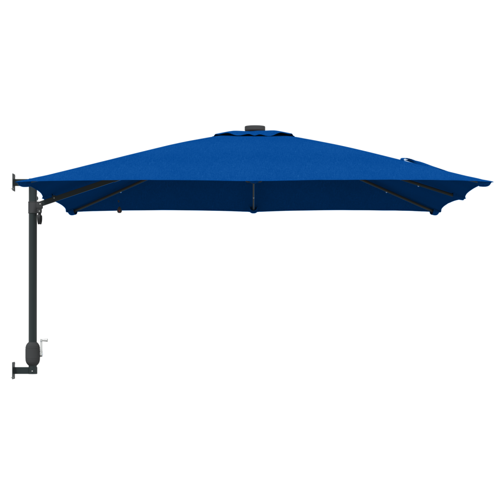 Produktbild för Trädgårdsparasol 248,5 x 247,5 x 160 cm Polyester och Stål