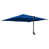Produktbild för Trädgårdsparasol 248,5 x 247,5 x 160 cm Polyester och Stål