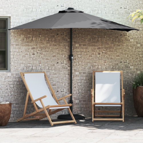 vidaXL Trädgårdsparasol Antracit 294 x 150 x 224 cm Polyester och Stål