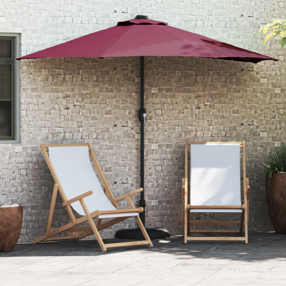 Produktbild för Trädgårdsparasol Bordeaux Röd 294 x 150 x 224 cm
