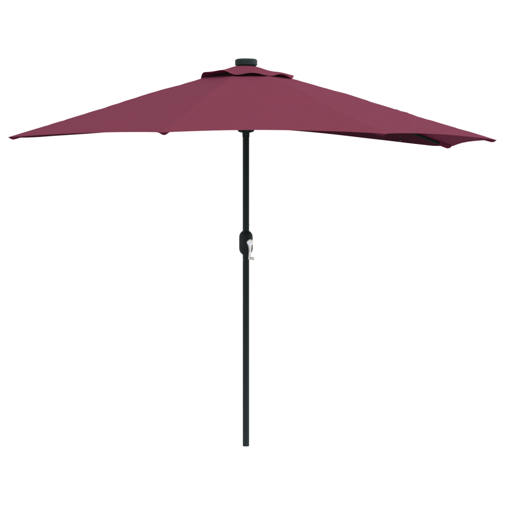 Produktbild för Trädgårdsparasol Bordeaux Röd 294 x 150 x 224 cm