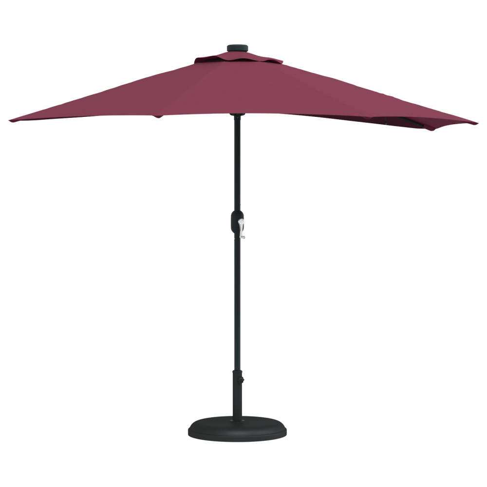 Produktbild för Trädgårdsparasol Bordeaux Röd 294 x 150 x 224 cm