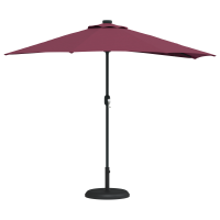 Produktbild för Trädgårdsparasol Bordeaux Röd 294 x 150 x 224 cm