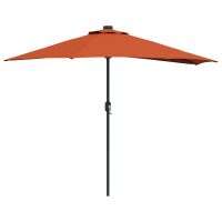 Produktbild för Trädgårdsparasol Terracotta 294 x 150 x 224 cm