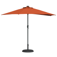 Produktbild för Trädgårdsparasol Terracotta 294 x 150 x 224 cm