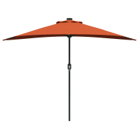 Produktbild för Trädgårdsparasol Terracotta 294 x 150 x 224 cm