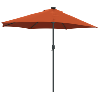 Produktbild för Trädgårdsparasol Terracotta 294 x 150 x 224 cm