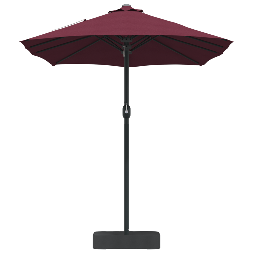 Produktbild för Trädgårdsparasol Bordeaux Röd 385 x 209 x 244 cm