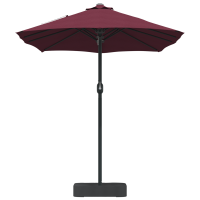 Produktbild för Trädgårdsparasol Bordeaux Röd 385 x 209 x 244 cm