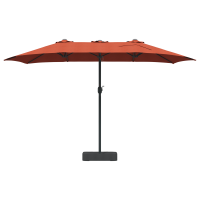 Produktbild för Trädgårdsparasol Terracotta 385 x 209 x 244 cm