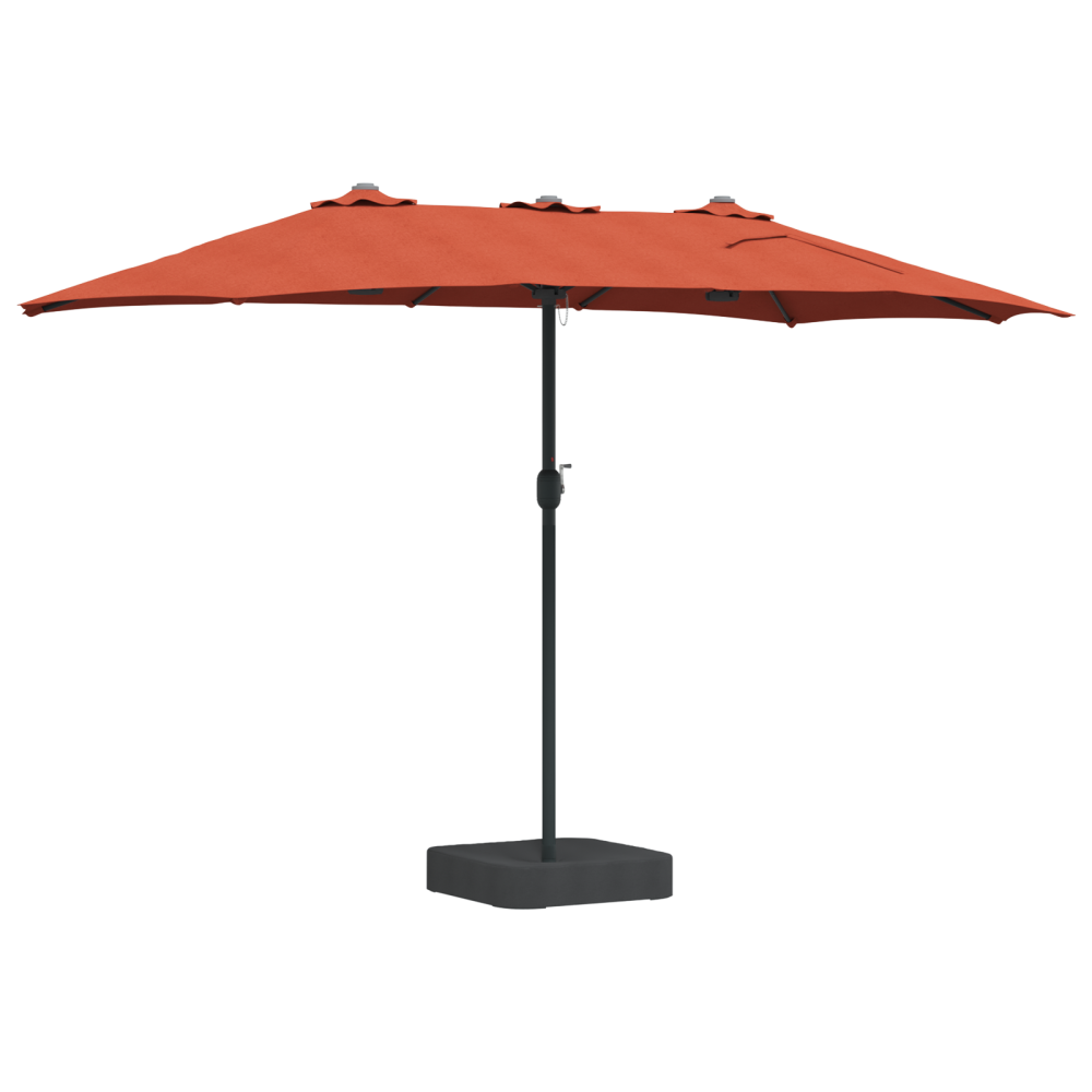Produktbild för Trädgårdsparasol Terracotta 385 x 209 x 244 cm