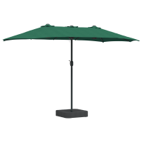 Produktbild för Trädgårdsparasol Grön 385 x 209 x 244 cm Polyester