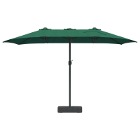 Produktbild för Trädgårdsparasol Grön 385 x 209 x 244 cm Polyester