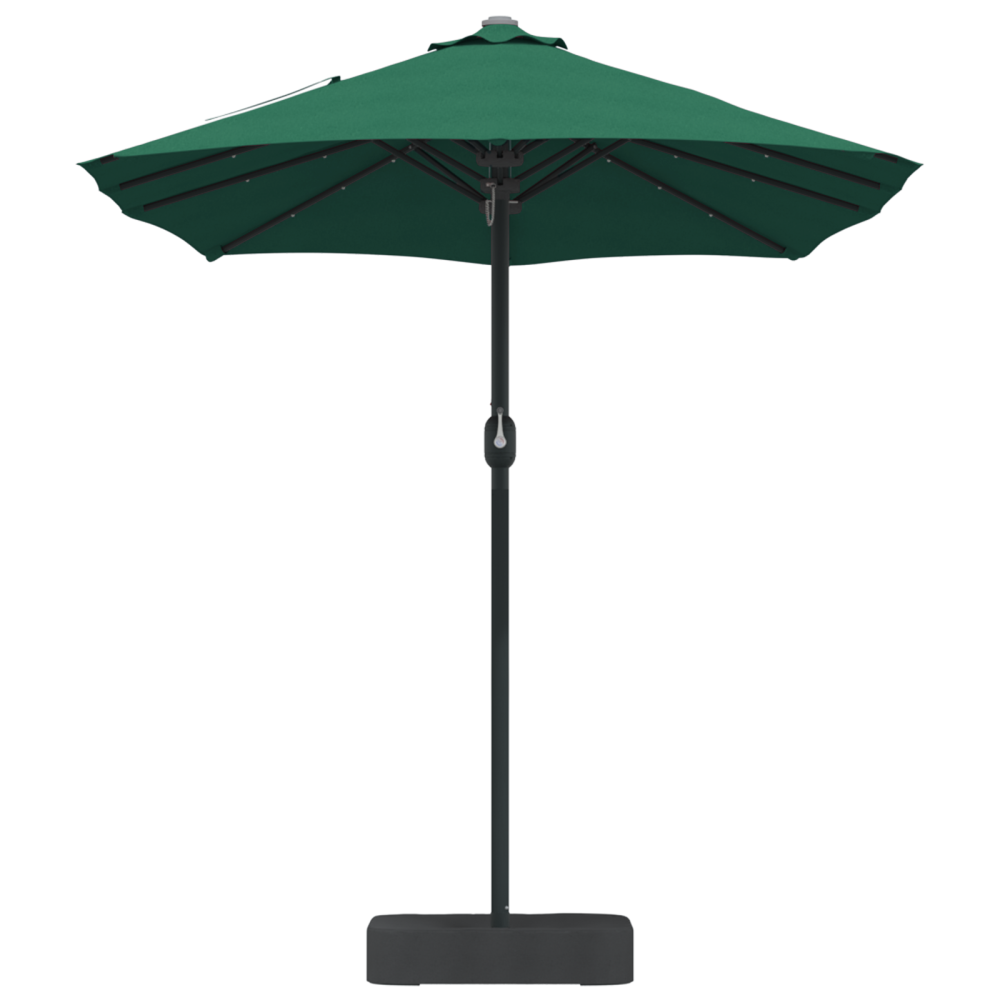Produktbild för Trädgårdsparasol Grön 385 x 209 x 244 cm Polyester