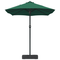 Produktbild för Trädgårdsparasol Grön 385 x 209 x 244 cm Polyester
