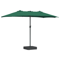 Produktbild för Trädgårdsparasol Grön 385 x 209 x 244 cm Polyester