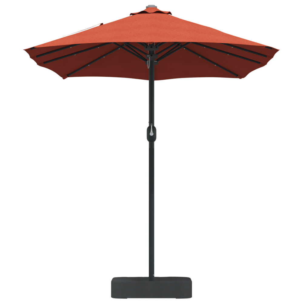 Produktbild för Trädgårdsparasol Terracotta 385 x 209 x 244 cm Polyester