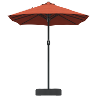 Produktbild för Trädgårdsparasol Terracotta 385 x 209 x 244 cm Polyester