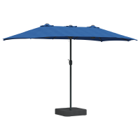 Produktbild för Trädgårdsparasol 385 x 209 x 244 cm Polyester Azurblå
