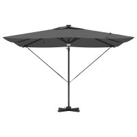 Produktbild för Roma Parasol med LED -remsljus Antracit 286 x 284 x 270 cm
