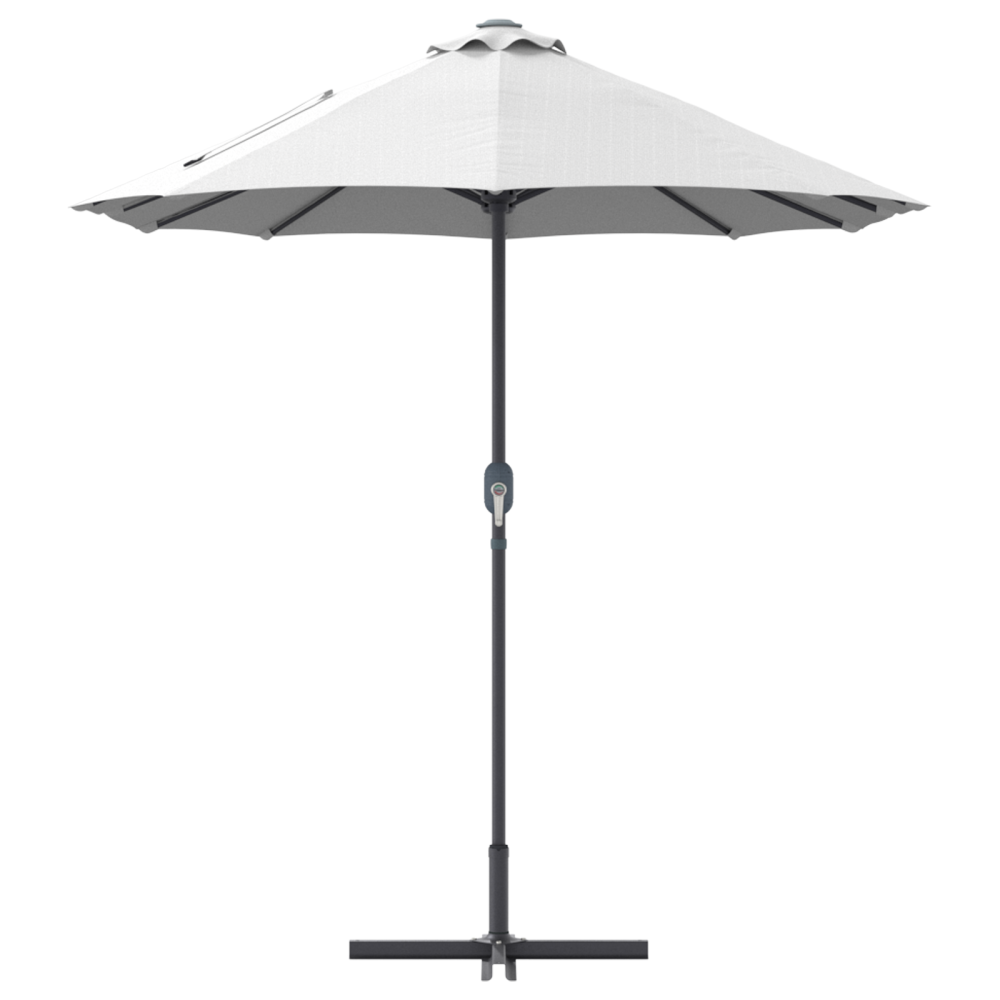Produktbild för Trädgårdsparasol Sand 370 x 197 x 239 cm