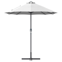 Produktbild för Trädgårdsparasol Sand 370 x 197 x 239 cm