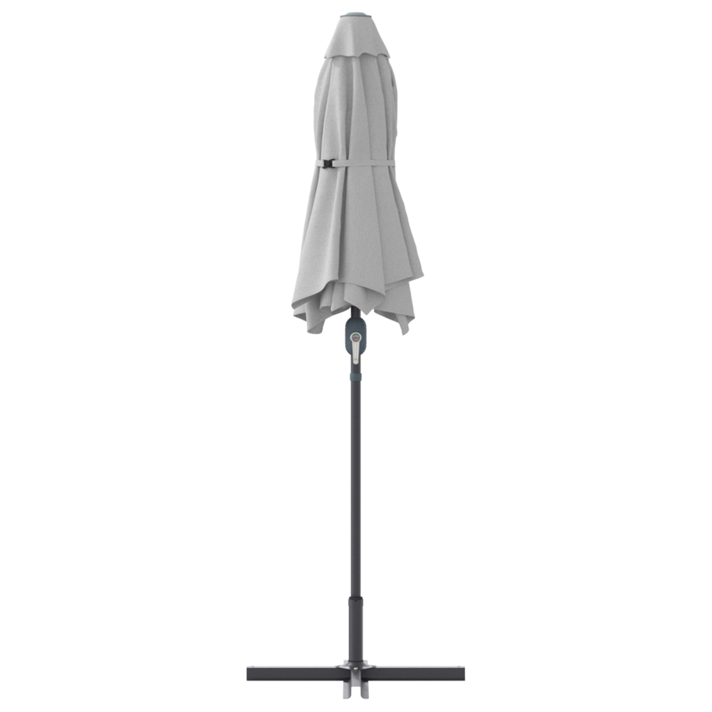 Produktbild för Trädgårdsparasol Sand 370 x 197 x 239 cm