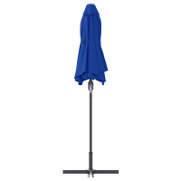 Produktbild för Trädgårdsparasol 370 x 197 x 239 cm Polyester och aluminium