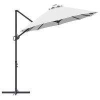 Produktbild för Parasoll Sand 372 x 198 x 243 cm Polyester och aluminium