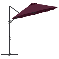 Produktbild för Parasoll Bordeaux Röd 372 x 198 x 243 cm