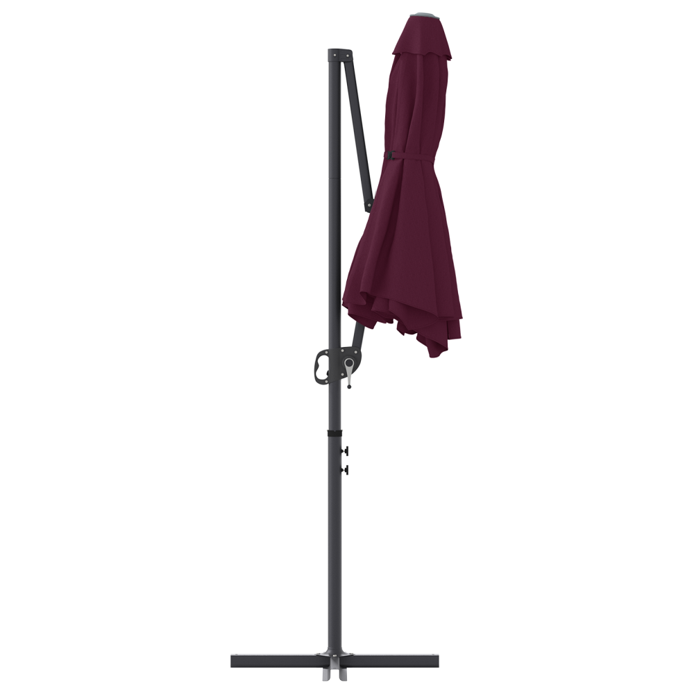 Produktbild för Parasoll Bordeaux Röd 372 x 198 x 243 cm