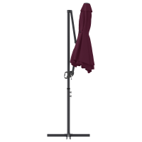 Produktbild för Parasoll Bordeaux Röd 372 x 198 x 243 cm
