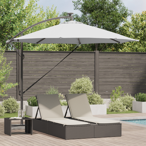 vidaXL Parasoll Sand 294 x 294 x 248 cm Polyester och aluminium