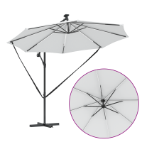 Produktbild för Parasoll Sand 294 x 294 x 248 cm Polyester och aluminium