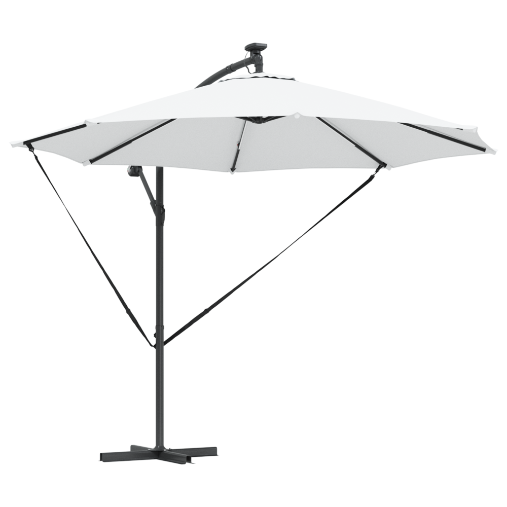 Produktbild för Parasoll Sand 294 x 294 x 248 cm Polyester och aluminium
