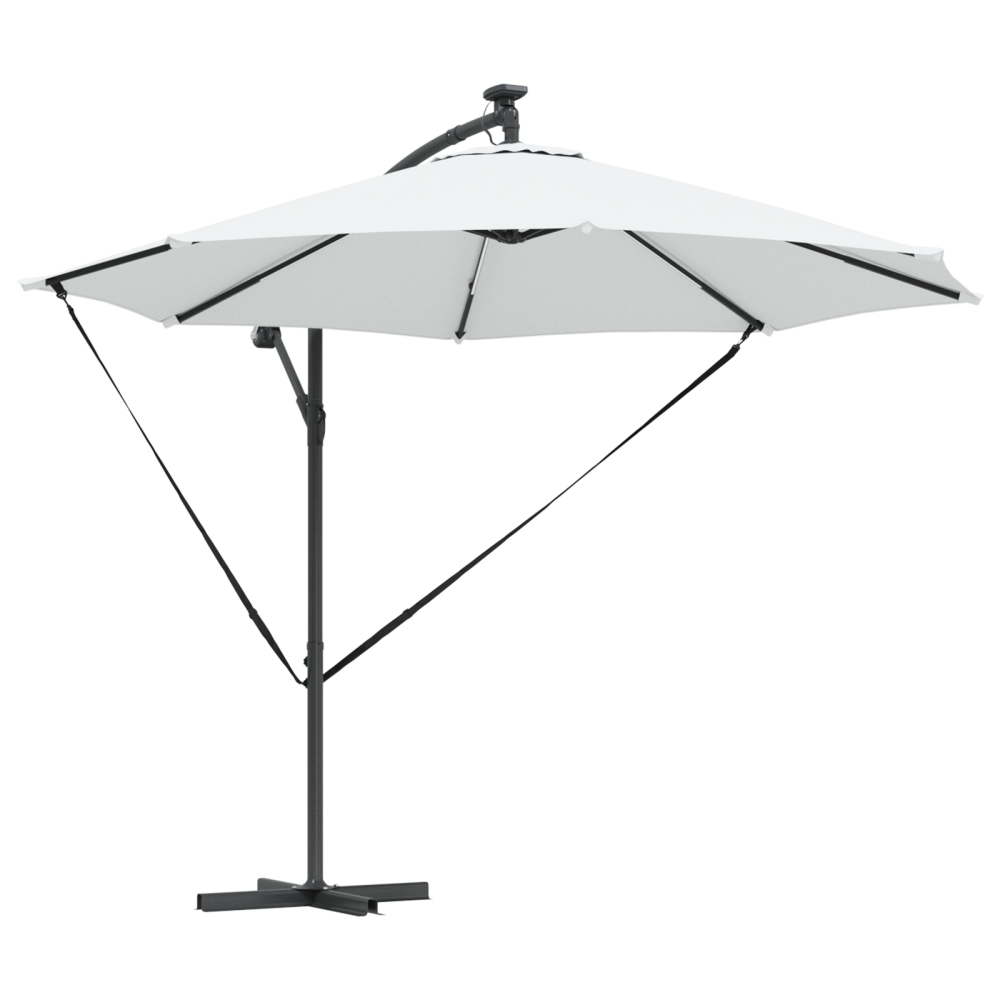 Produktbild för Parasoll Sand 294 x 294 x 248 cm Polyester och aluminium