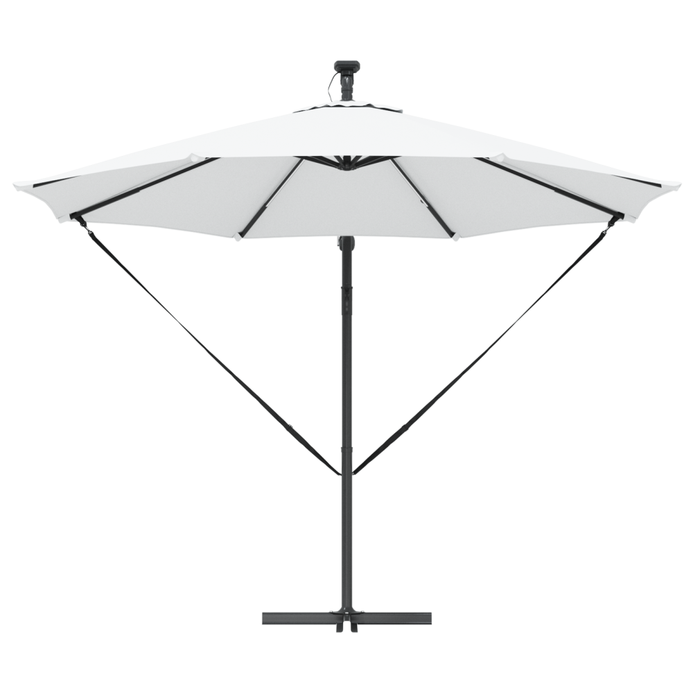 Produktbild för Parasoll Sand 294 x 294 x 248 cm Polyester och aluminium