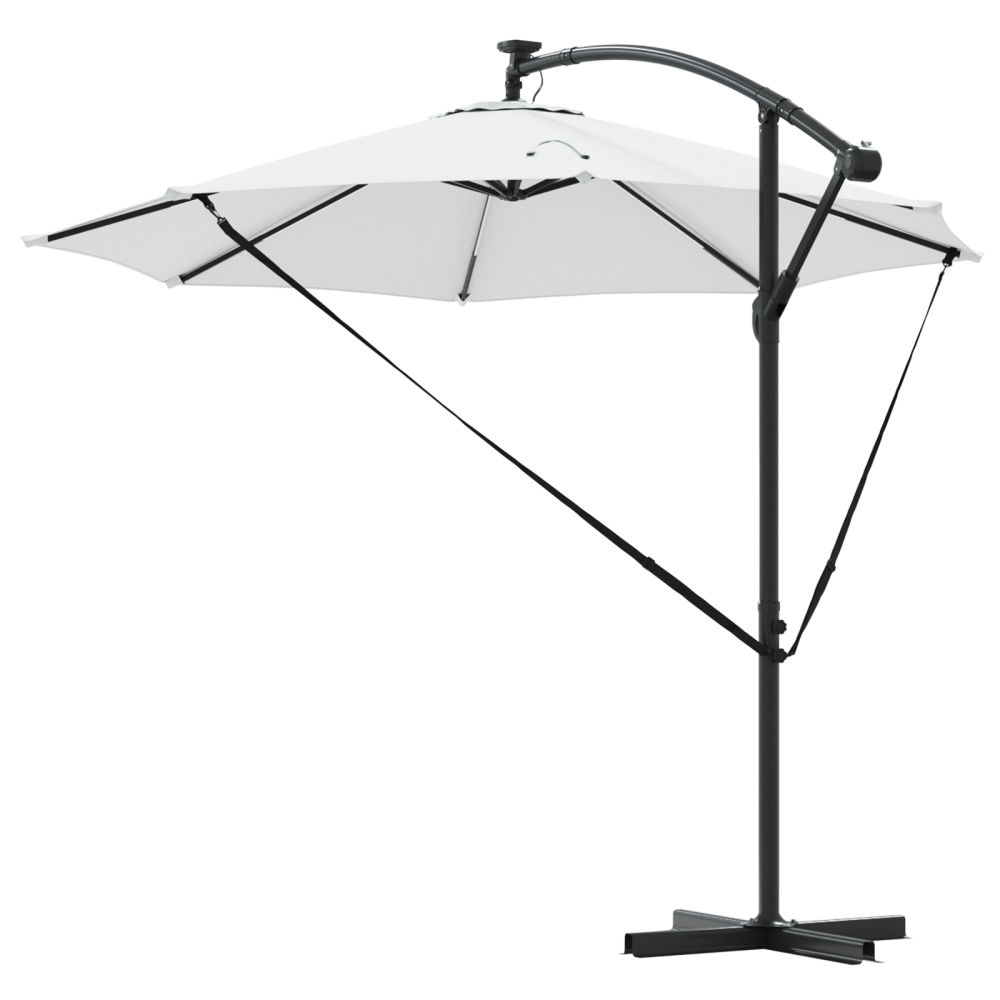 Produktbild för Parasoll Sand 294 x 294 x 248 cm Polyester och aluminium