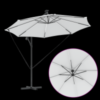 Produktbild för Parasoll Sand 294 x 294 x 248 cm Polyester och aluminium
