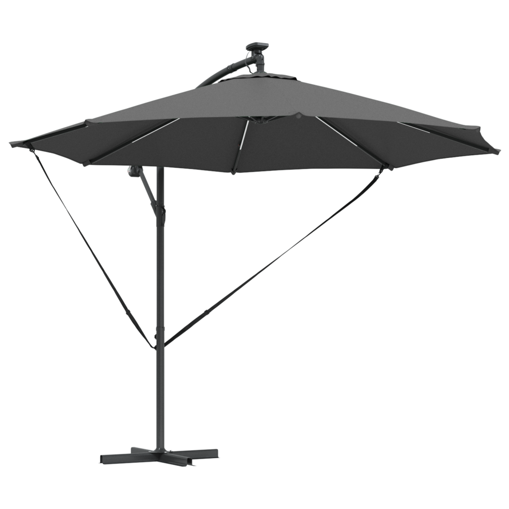 Produktbild för Parasoll Antracit 294 x 294 x 248 cm Polyester och aluminium