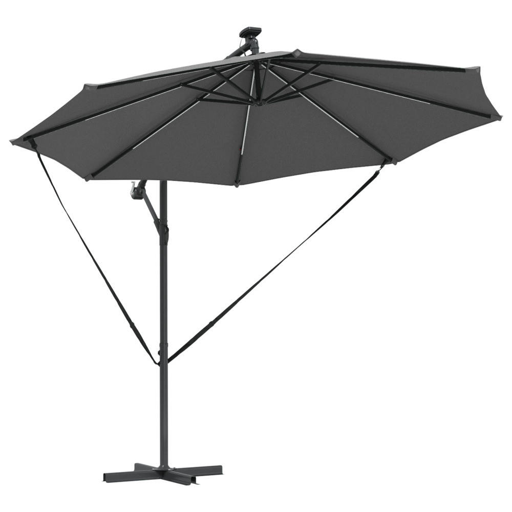 Produktbild för Parasoll Antracit 294 x 294 x 248 cm Polyester och aluminium