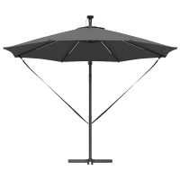 Produktbild för Parasoll Antracit 294 x 294 x 248 cm Polyester och aluminium