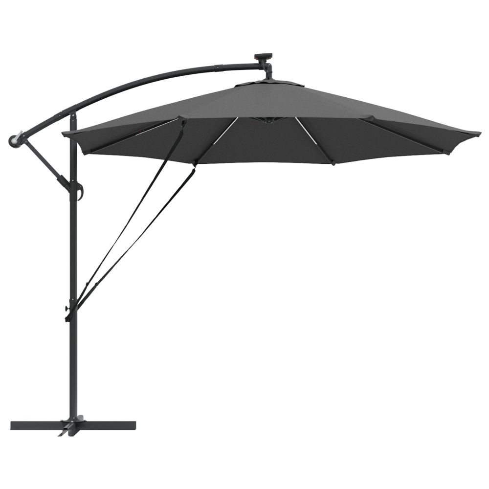 Produktbild för Parasoll Antracit 294 x 294 x 248 cm Polyester och aluminium