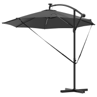 Produktbild för Parasoll Antracit 294 x 294 x 248 cm Polyester och aluminium
