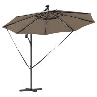 Produktbild för Parasoll Taupe 294 x 294 x 248 cm Polyester och aluminium