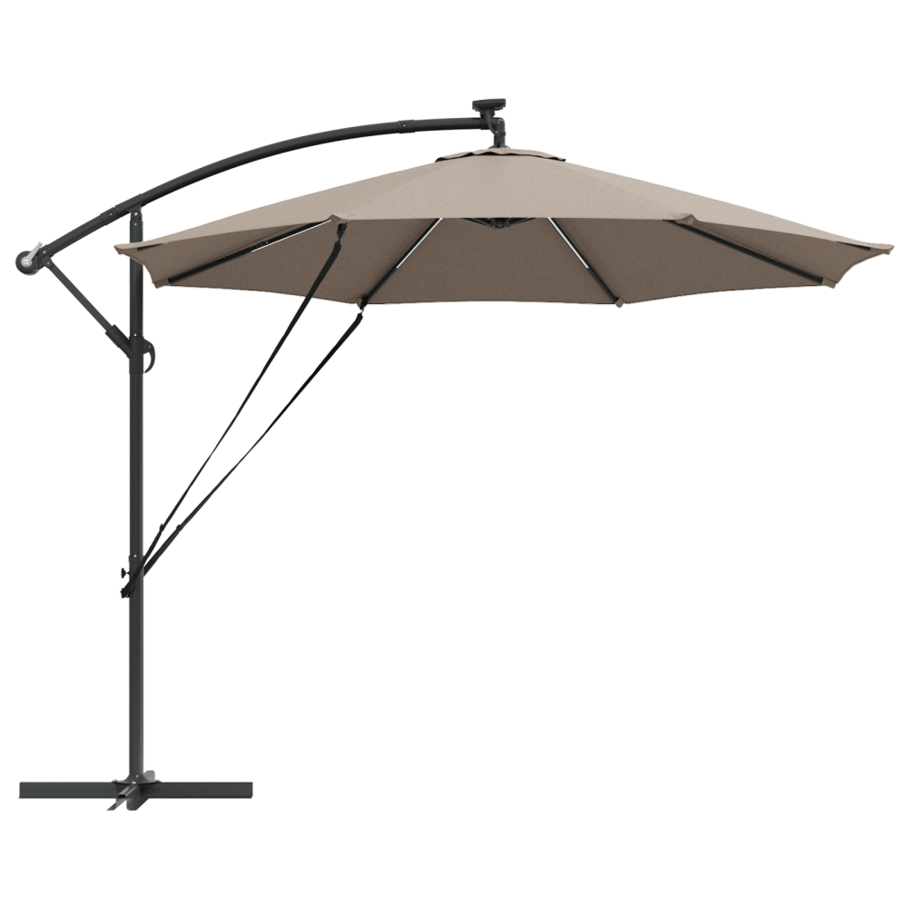 Produktbild för Parasoll Taupe 294 x 294 x 248 cm Polyester och aluminium