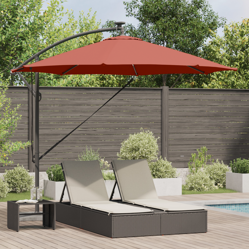 Produktbild för Parasoll Terracotta 294 x 294 x 248 cm Polyester och aluminium