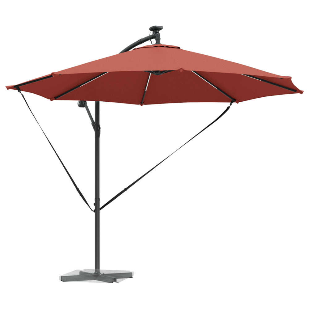 Produktbild för Parasoll Terracotta 294 x 294 x 248 cm Polyester och aluminium